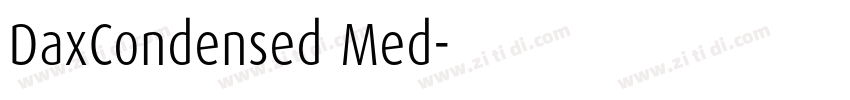DaxCondensed Med字体转换